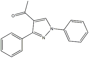 4-Acetyl-1,3-diphenyl-1H-pyrazole Structure