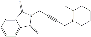 N-[4-(2-Methylpiperidino)-2-butynyl]phthalimide Structure