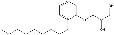 1-(2-Nonylphenoxy)-2,3-propanediol,,结构式