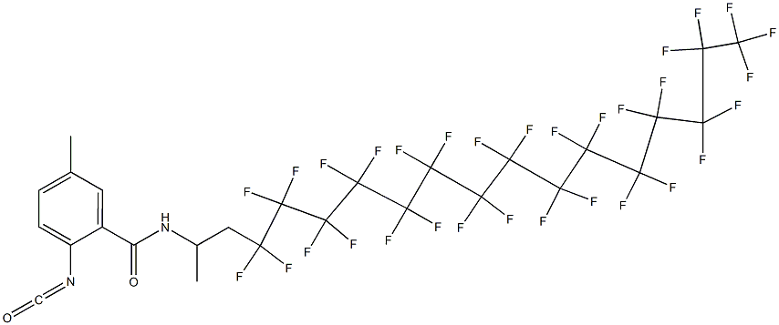 2-Isocyanato-5-methyl-N-[2-(hentriacontafluoropentadecyl)-1-methylethyl]benzamide Structure