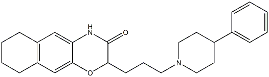 2-[3-[4-Phenylpiperidin-1-yl]propyl]-6,7,8,9-tetrahydro-2H-naphth[2,3-b][1,4]oxazin-3(4H)-one Structure