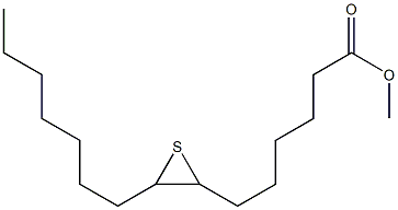 7,8-Epithiopentadecanoic acid methyl ester Structure