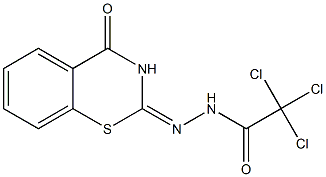 2,3-Dihydro-2-[2-(trichloroacetyl)hydrazono]-4H-1,3-benzothiazin-4-one