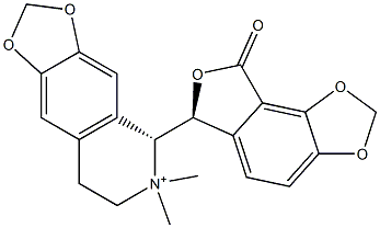 (6S)-6-[[(5R)-5,6,7,8-Tetrahydro-6,6-dimethyl-1,3-dioxolo[4,5-g]isoquinoline-6-ium]-5-yl]furo[3,4-e]-1,3-benzodioxole-8(6H)-one Structure