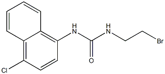1-(2-Bromoethyl)-3-(4-chloro-1-naphtyl)urea Struktur