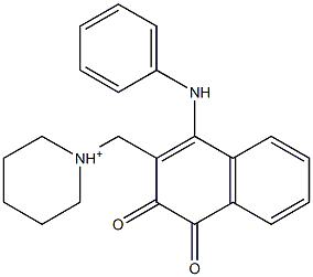 1-[[(4-(Phenylamino)-1,2-dihydro-1,2-dioxonaphthalen)-3-yl]methyl]piperidinium