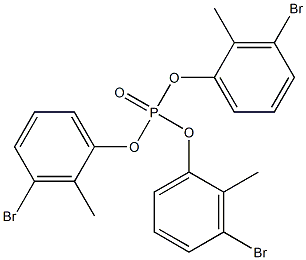 Phosphoric acid tris(3-bromo-2-methylphenyl) ester Structure