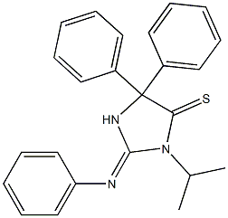 1-Isopropyl-2-(phenylimino)-4,4-diphenylimidazolidine-5-thione Structure