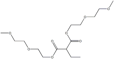 Ethylmalonic acid bis[2-(2-methoxyethoxy)ethyl] ester 结构式