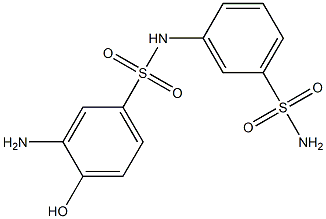 m-(3-Amino-4-hydroxyphenylsulfonylamino)benzenesulfonamide Structure