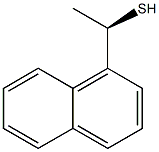 (R)-1-(1-ナフチル)エタンチオール 化学構造式