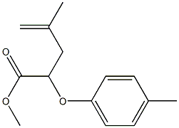 2-(4-Methylphenyloxy)-4-methyl-4-pentenoic acid methyl ester Struktur
