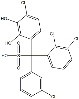 (3-Chlorophenyl)(2,3-dichlorophenyl)(4-chloro-2,3-dihydroxyphenyl)methanesulfonic acid