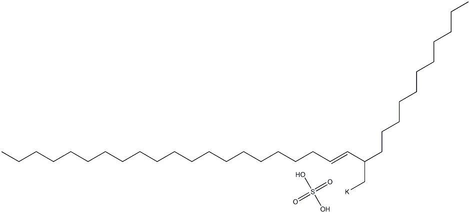 Sulfuric acid 2-undecyl-3-tricosenyl=potassium ester salt Structure