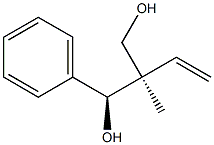 (1S,2R)-1-フェニル-2-メチル-2-ビニル-1,3-プロパンジオール 化学構造式
