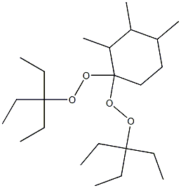 2,3,4-Trimethyl-1,1-bis(1,1-diethylpropylperoxy)cyclohexane Structure