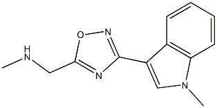 3-[5-Methylaminomethyl-1,2,4-oxadiazol-3-yl]-1-methyl-1H-indole Struktur