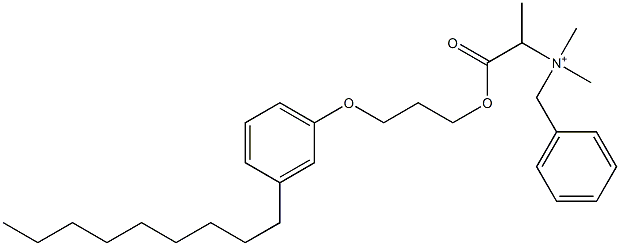 N,N-Dimethyl-N-benzyl-N-[1-[[3-(3-nonylphenyloxy)propyl]oxycarbonyl]ethyl]aminium Structure