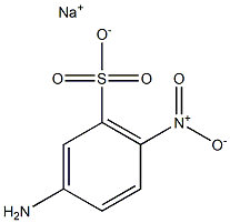 3-Amino-6-nitrobenzenesulfonic acid sodium salt Structure