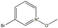 3-Bromo-1-methoxypyridin-1-ium,,结构式