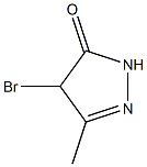 3-Methyl-4-bromo-1H-pyrazol-5(4H)-one Struktur