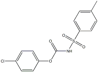 N-(4-Methylphenylsulfonyl)carbamic acid 4-chlorophenyl ester Struktur