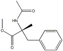 N-アセチル-α-メチル-D-フェニルアラニンメチル 化学構造式