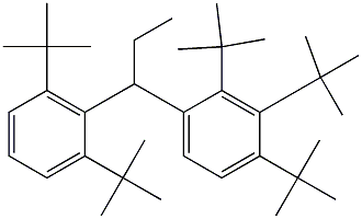 1-(2,3,4-Tri-tert-butylphenyl)-1-(2,6-di-tert-butylphenyl)propane Structure