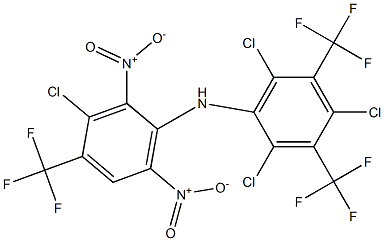 3-Chloro-4-trifluoromethyl-2,6-dinitro-N-[2,4,6-trichloro-3,5-bis(trifluoromethyl)phenyl]benzenamine