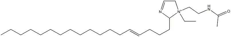 1-[2-(Acetylamino)ethyl]-1-ethyl-2-(4-octadecenyl)-3-imidazoline-1-ium Structure