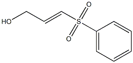 (E)-1-(フェニルスルホニル)-1-プロペン-3-オール 化学構造式