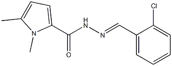 N'-(2-Chlorobenzylidene)1,2-dimethyl-1H-pyrrol-5-ylformhydrazide Struktur