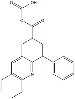 5,6,7,8-Tetrahydro-8-phenylquinoline-6,6-dicarboxylic acid diethyl ester Struktur