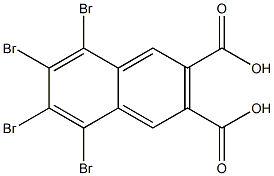 5,6,7,8-テトラブロモ-2,3-ナフタレンジカルボン酸 化学構造式