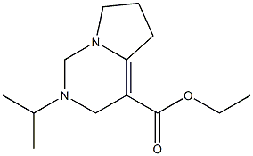 2-Isopropyl-1,2,3,5,6,7-hexahydropyrrolo[1,2-c]pyrimidine-4-carboxylic acid ethyl ester 结构式