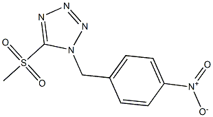 Methyl 1-(4-nitrobenzyl)-1H-tetrazol-5-yl sulfone Struktur