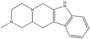 1,2,3,4,6,7,12,12a-Octahydro-2-methylpyrazino[1',2':1,6]pyrido[3,4-b]indole 结构式