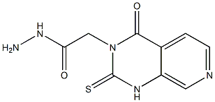 1,2,3,4-テトラヒドロ-4-オキソ-2-チオキソピリド[3,4-d]ピリミジン-3-酢酸ヒドラジド 化学構造式
