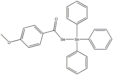 4-Methoxybenzenecarboselenoic acid Se-(triphenylstannyl) ester Structure