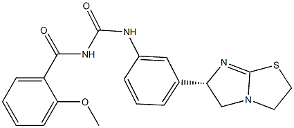  1-(2-Methoxybenzoyl)-3-[3-[[(6S)-2,3,5,6-tetrahydroimidazo[2,1-b]thiazol]-6-yl]phenyl]urea