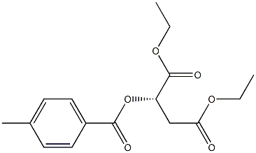 [S,(-)]-2-(p-Toluoyloxy)succinic acid diethyl ester Struktur
