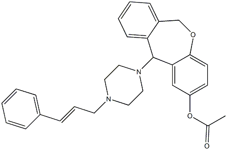 Acetic acid [11-(4-cinnamyl-1-piperazinyl)-6,11-dihydrodibenz[b,e]oxepin]-2-yl ester