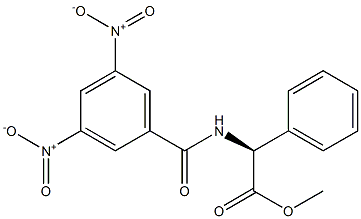 (S)-2-(3,5-Dinitrobenzoylamino)-2-phenylacetic acid methyl ester Structure