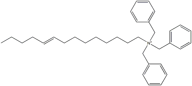 (9-Tetradecenyl)tribenzylaminium Structure