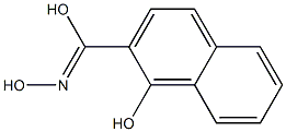 1-ヒドロキシナフタレン-2-カルボヒドロキシム酸 化学構造式