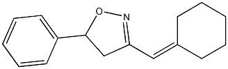 3-(Cyclohexylidenemethyl)-5-phenyl-2-isoxazoline Structure