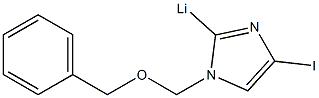 [1-(ベンジルオキシメチル)-4-ヨード-1H-イミダゾール-2-イル]リチウム 化学構造式