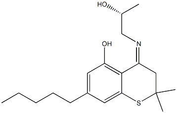 3,4-Dihydro-5-hydroxy-4-[[(R)-2-hydroxypropyl]imino]-2,2-dimethyl-7-pentyl-2H-1-benzothiopyran