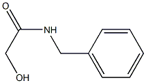 N-ベンジル-2-ヒドロキシアセトアミド 化学構造式