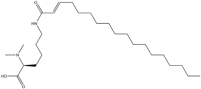 N6-(2-Octadecenoyl)-N2,N2-dimethyllysine Structure